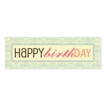 Sweet Sixteen Skinny Gift Tag Business Card