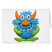 Sweet Spotted Monster Greeting Cards