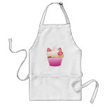 Sweet strawberry cupcake aprons