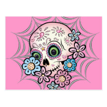 Sweet Sugar Skull Postcard