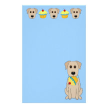 Sweet Yellow Lab Stationery