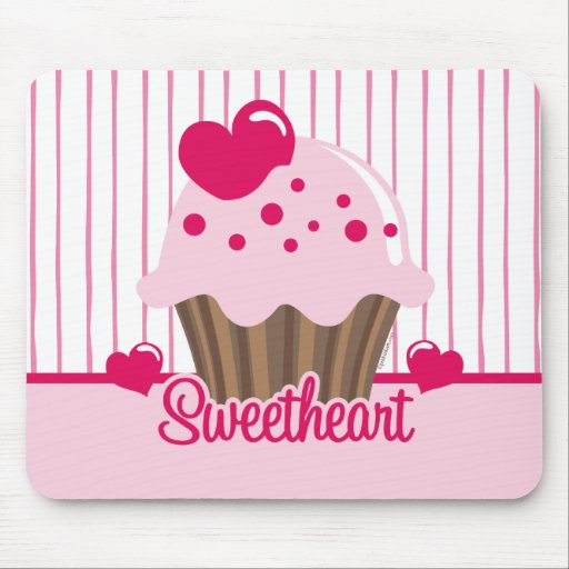 Sweetheart Cupcake Mousepad