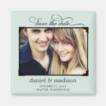 Sweetly Framed Save The Date Magnet - Blue