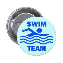 SWIM TEAM PINBACK BUTTON
