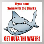 Swim with the Sharks Print