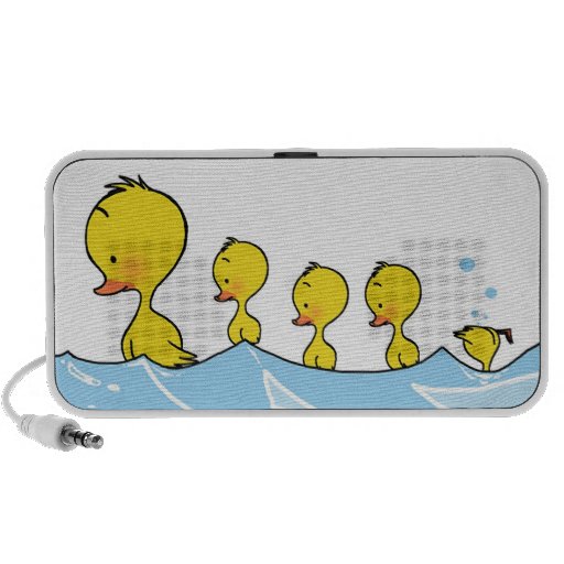 Swimming duck family iPod speakers