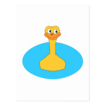 Swimming Duck. Postcards