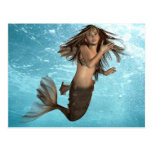 Swimming Mermaid Postcard