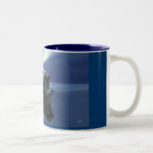 SWIMMING POLAR BEAR COFFEE MUG