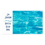 Swimming Pool Blue Business Cards