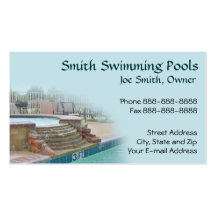 Swimming Pool Business Card