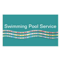 Swimming Pool Service Business Cards