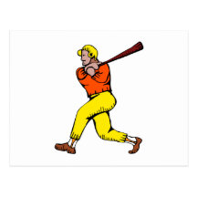 Swing Batter Post Card