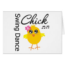 Swing Dance Chick Cards