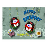 Swing Fun Birthday Postcard