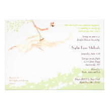 Swinging High Bridal Shower Invitation