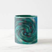 swirl tourquise Coffee Mug
