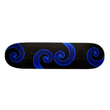 Swirled In Blue Skateboard Decks