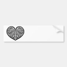 Swirled Love Bumper Sticker