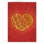 Swirled Love Greeting Card