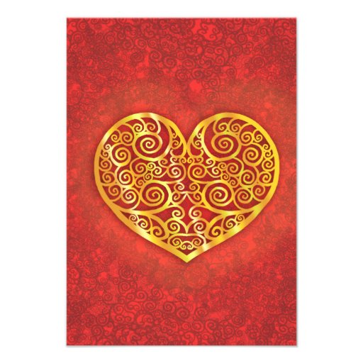 Swirled Love Personalized Invite