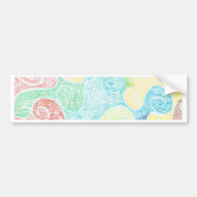 SWIRLS BUMPER STICKERS