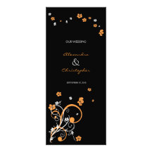 Swirls & Flowers Elegant Wedding Announcement