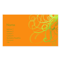 Swirls No. 0002 Business Card Template