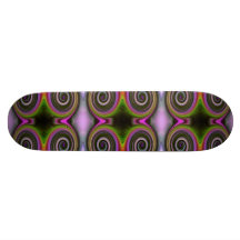 Swirls pattern skateboard