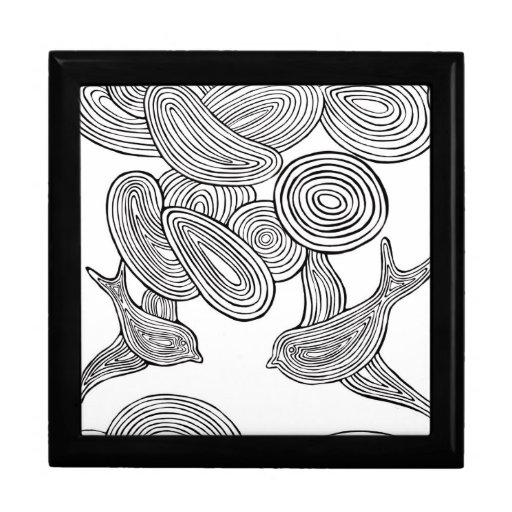 "Swirly Birds" Jewelry Boxes