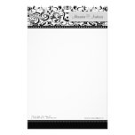 Swirly Black Boutique Designer Stationery