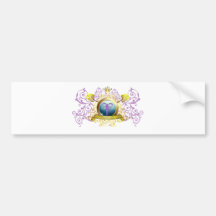 Swirly Blazon Faerie Godmother Bumper Stickers