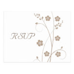 Swirly Blooms RSVP postcard