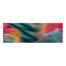 Swirly Colourful Bookmark Business Card