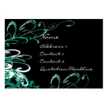 Swirly Distressed Paint Splats - - - - Business Card