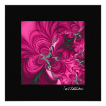 Swirly · Fractal Art · Pink & Green Announcement