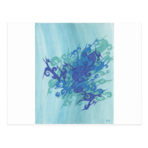 Swirly Monster Post Card