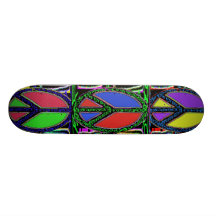 Swirly Peace Sign Trio Skateboard Decks