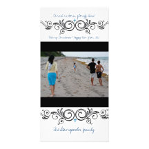 Swirly Personalized Photo Card