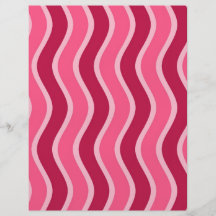 Swirly Pink Striped Custom Flyer