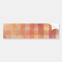 Swirly Plaid Bumper Sticker