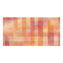 Swirly Plaid Custom Photo Card