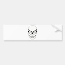 swirly skull bumper stickers