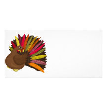 Swirly Turkey Customised Photo Card