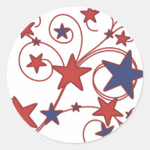 Swirly Works Round Stickers