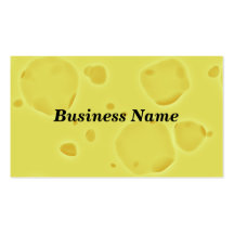 Swiss Cheese Black Background Business Cards