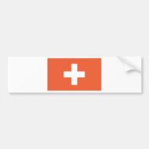 Swiss Flag Bumper Sticker