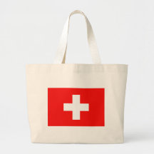 Swiss Flag Tote Bags