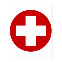 Swiss Red Cross Emergency Roundell Postcards