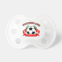 Switzerland soccer ball designs baby pacifier